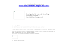 Tablet Screenshot of amt-lensahn.regio-data.de